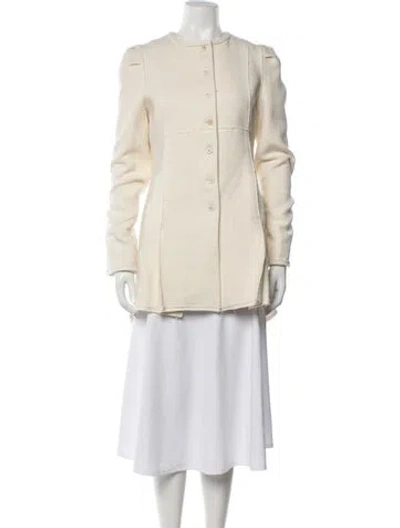 Pre-owned Brock Collection Wool Coat In Neutrals