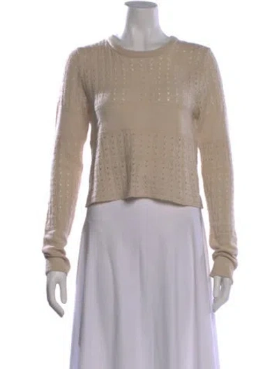 Pre-owned Brock Collection Wool Crew Neck Sweater In Neutral