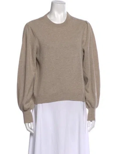 Pre-owned Brock Collection Wool Crew Neck Sweater In Neutral