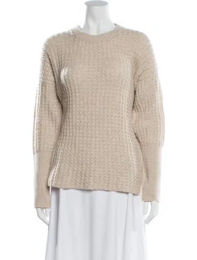 Pre-owned Brock Collection Wool Crew Neck Sweater In Neutrals