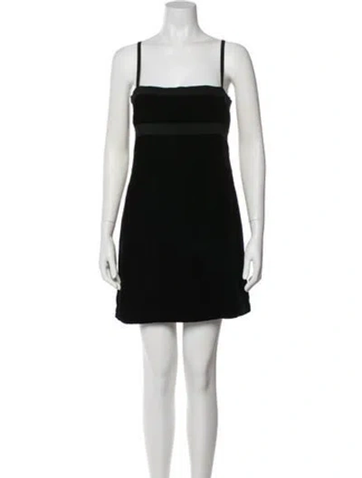 Pre-owned Brock Collection Wool Mini Dress In Black