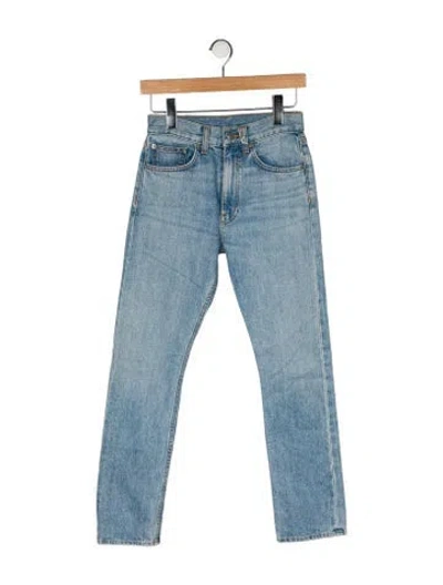 Pre-owned Brock Collection Wright Straight Leg Jeans W/ Tags In Blue