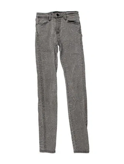 Pre-owned Brockenbow Emma Skinny Leg Jeans In Gray