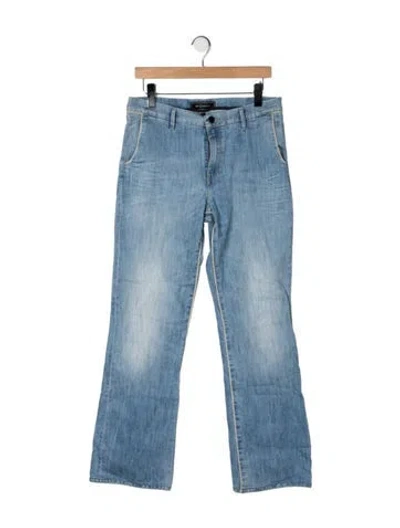 Pre-owned Brockenbow Mid-rise Flared Jeans In Blue