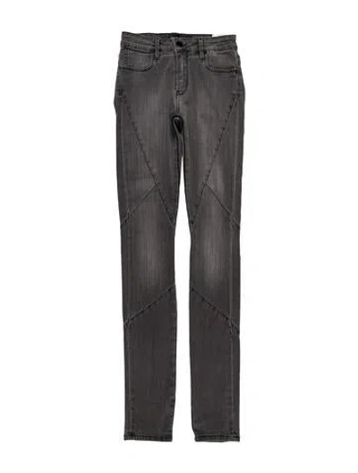 Pre-owned Brockenbow Mid-rise Skinny Leg Jeans In Gray