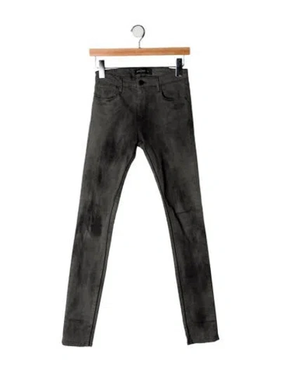 Pre-owned Brockenbow Mid-rise Straight Leg Jeans In Black