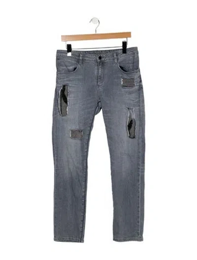 Pre-owned Brockenbow Mid-rise Straight Leg Jeans In Blue