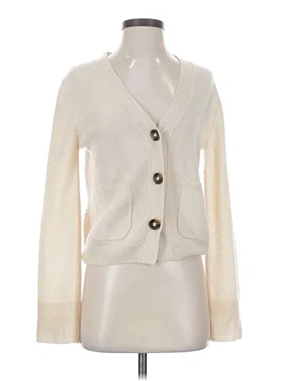 Pre-owned Brodie Cardigan Sweater In Ivory