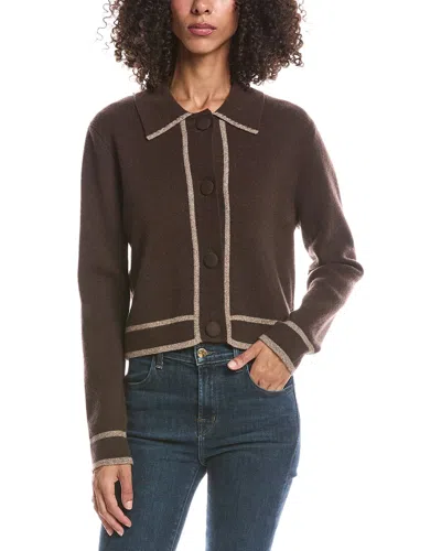 Brodie Cashmere Adeline Fitted Jacket In Brown