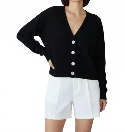 Brodie Cashmere Alani Cashmere Cardigan In Black