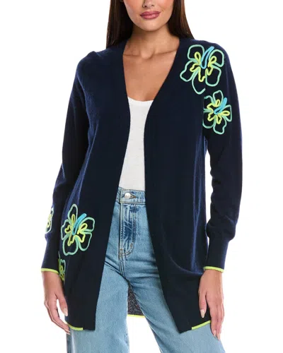 Brodie Cashmere Aloha Cashmere Cardigan In Blue