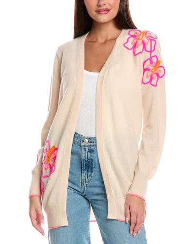 Brodie Cashmere Aloha Cashmere Cardigan In Neutral