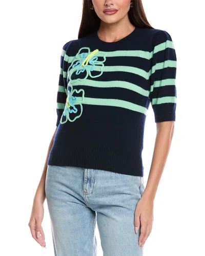 Brodie Cashmere Aloha Cashmere Sweater In Blue