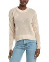 Brodie Cashmere Aloha Open Cashmere Sweater In Neutral