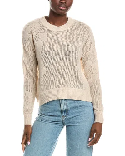BRODIE CASHMERE ALOHA OPEN CASHMERE SWEATER