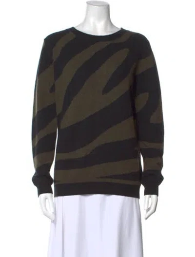 Pre-owned Brodie Cashmere Animal Print Sweater In Multi