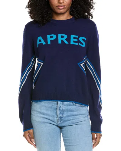 Brodie Cashmere Apres Wool & Cashmere-blend Sweater In Blue