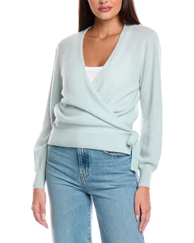 Brodie Cashmere Arlie Cashmere Wrap Cardigan In Blue