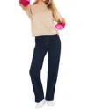 Brodie Cashmere Balloon Sleeve Star Back Crew Sweater In Natural In White