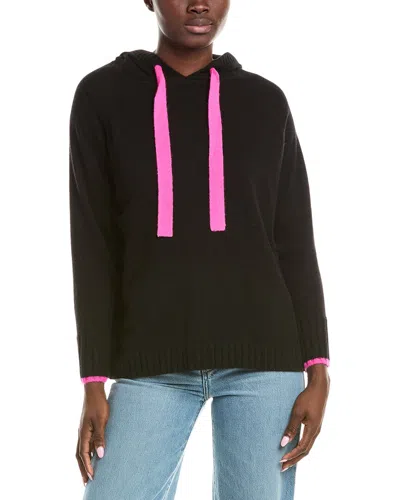Brodie Cashmere Bear Cashmere Hoodie In Black