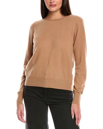Brodie Cashmere Beaulah Cashmere Button Back In Brown