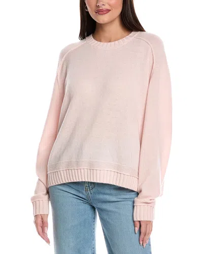 Brodie Cashmere Bonnie Boxy Cashmere Sweater In Pink