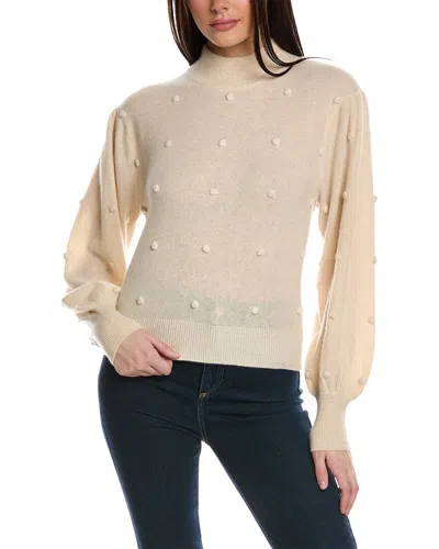 Brodie Cashmere Bonny Bobble Cashmere Sweater In Neutral