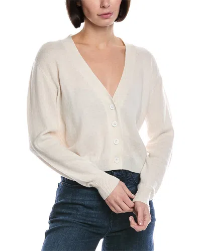 Brodie Cashmere Boxy Little Wool & Cashmere-blend Cardigan In White