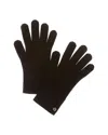 Brodie Cashmere Button Cuff Cashmere Gloves In Black