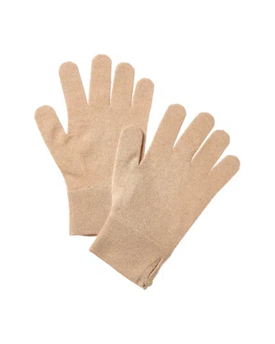 Brodie Cashmere Button Cuff Cashmere Gloves In Neutral