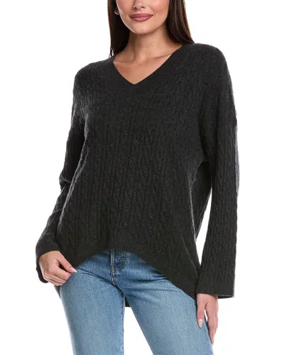 Brodie Cashmere Cable Juliette Cashmere Sweater In Black