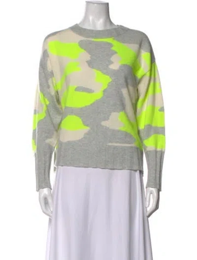 Pre-owned Brodie Cashmere Camouflage Print Sweater In Grey