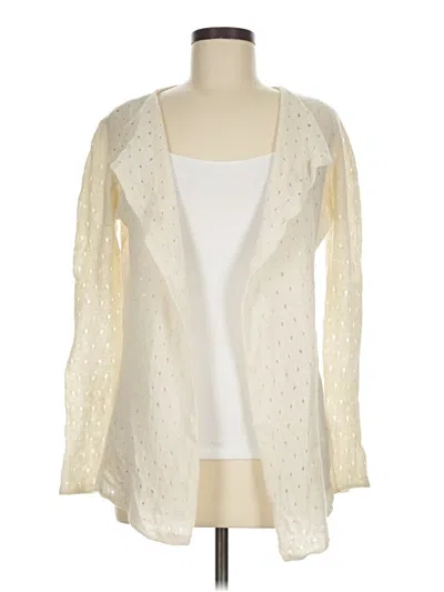 Pre-owned Brodie Cashmere Cardigan Sweater In Ivory