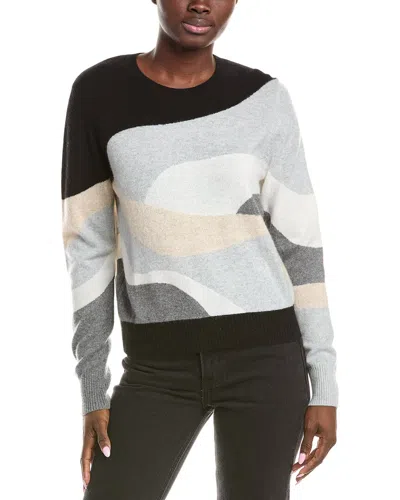 Brodie Cashmere Cari Wave Cashmere Sweater In Multi