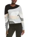 Brodie Cashmere Cari Wave Cashmere Sweater In Multi