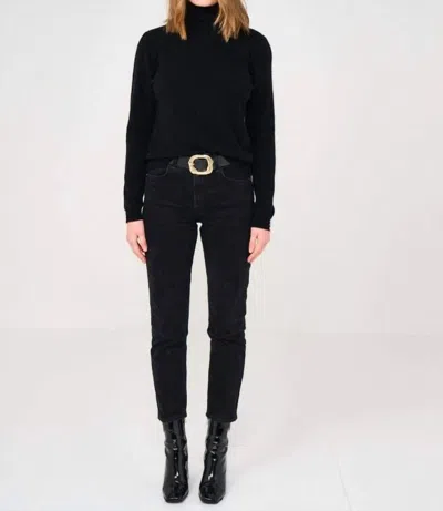 Brodie Cashmere Cashmere Roll Neck Sweater In Black
