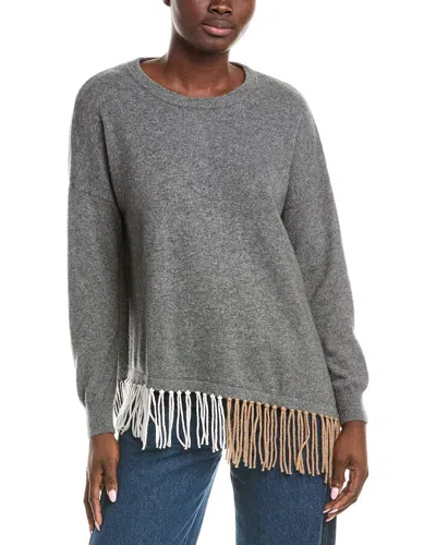 Brodie Cashmere Cats Whiskers Cashmere Sweater In Gray