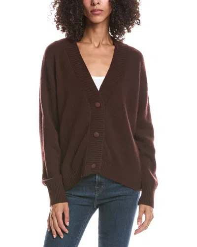Brodie Cashmere Celine Cashmere Cardigan In Brown