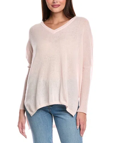 Brodie Cashmere Charlotte V-neck Cashmere Sweater In Pink