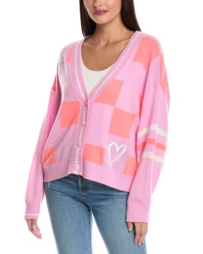 Brodie Cashmere Class Amore Cashmere Cardigan In Pink