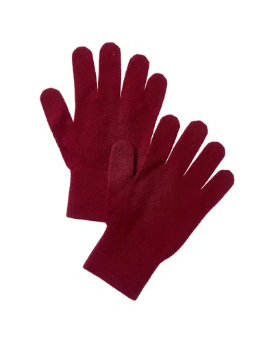 Brodie Cashmere Classic Cashmere Gloves In Burgundy