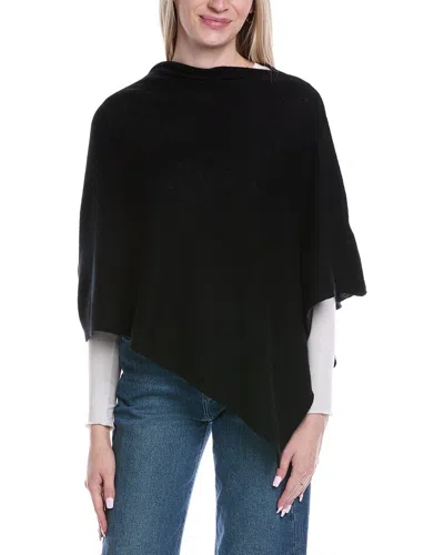 Brodie Cashmere Classic Mini Cashmere Poncho In Black