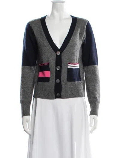 Pre-owned Brodie Cashmere Colorblock Pattern Sweater In Multicolor