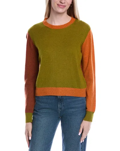 Brodie Cashmere Colorblocked Wool & Cashmere-blend Sweater In Multi