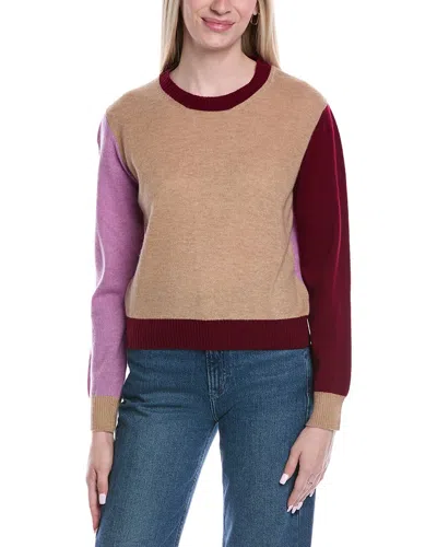 Brodie Cashmere Colorblocked Wool & Cashmere-blend Sweater In Multi