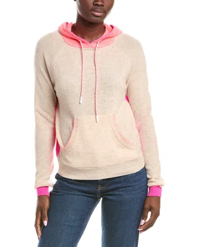 Brodie Cashmere Colour Pop Cashmere Hoodie In Pink