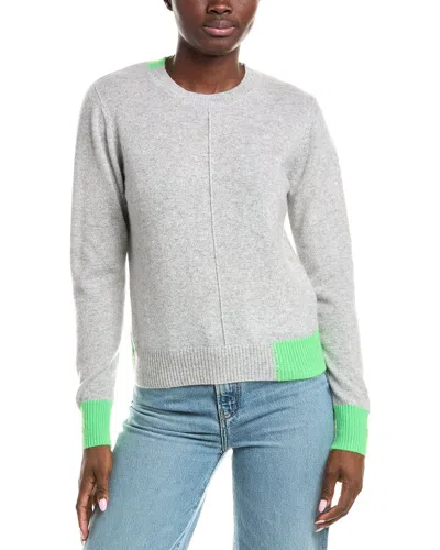 Brodie Cashmere Colour Pop Maya Cashmere Sweater In Gray