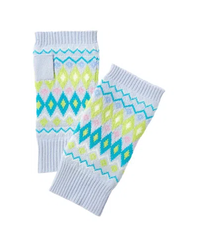Brodie Cashmere Colourpop Fairisle Cashmere Wrist Warmers In Multi