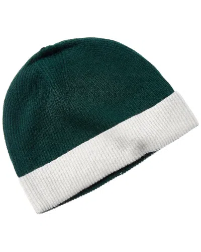 Brodie Cashmere Contrast Ribbed Cashmere Beanie In Multi
