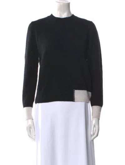 Pre-owned Brodie Cashmere Crew Neck Sweater In Black